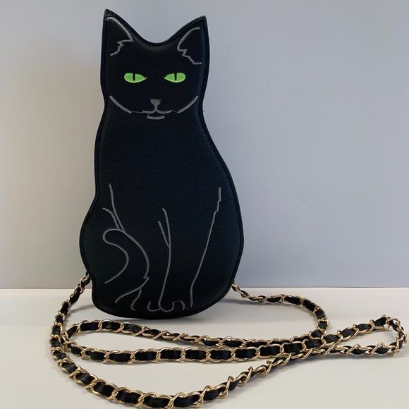 Trunkstar Handbags - Black Cat Shaped Crossbody Handbag/Purse- Gift Idea - NWT